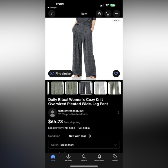 Daily Ritual Wide Leg Oversized Pants - Size XXL - Picture 10 of 10